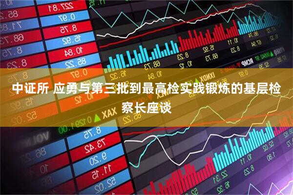 中证所 应勇与第三批到最高检实践锻炼的基层检察长座谈