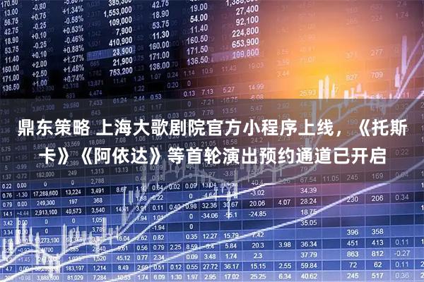 鼎东策略 上海大歌剧院官方小程序上线，《托斯卡》《阿依达》等首轮演出预约通道已开启